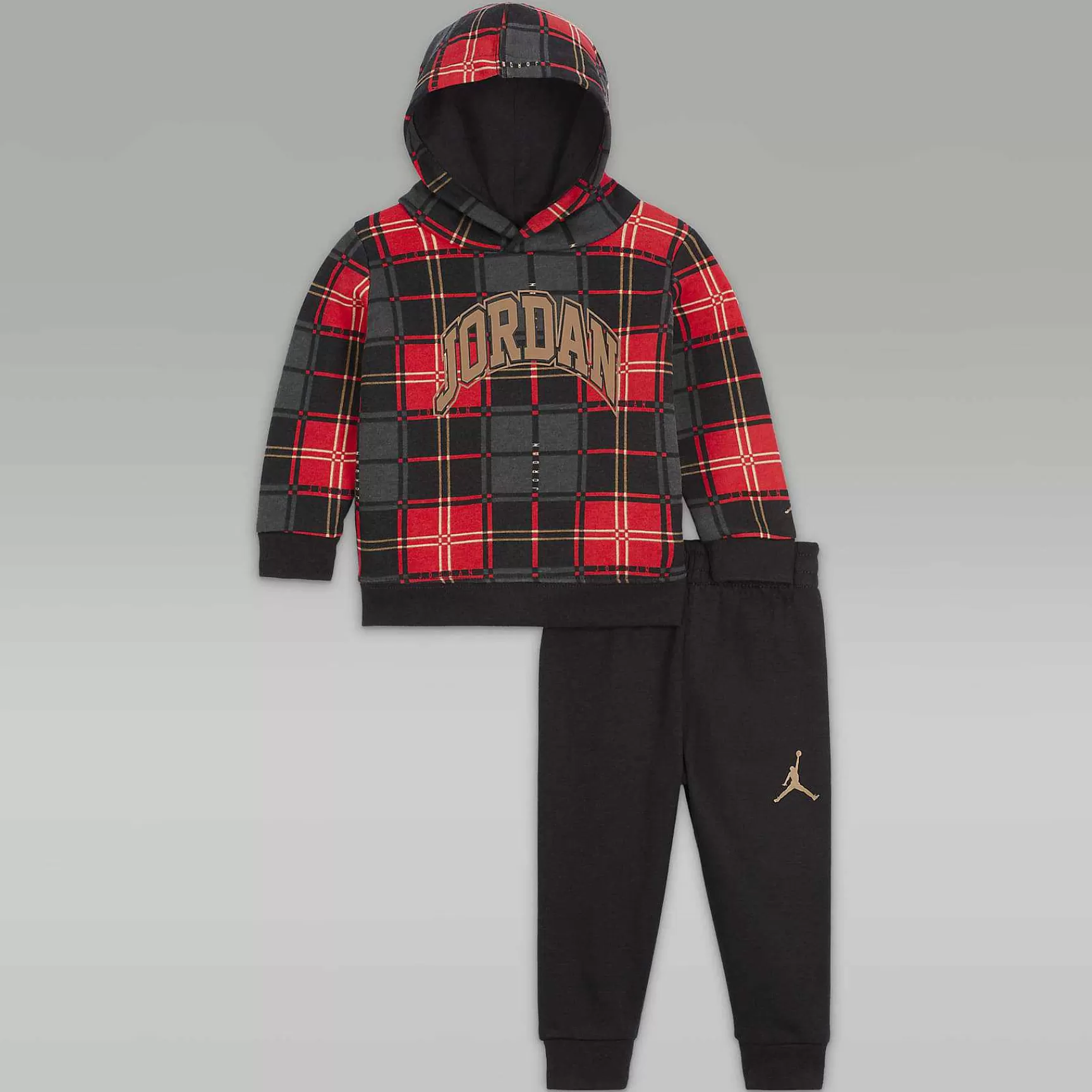 Nike Brooklyn Fleece Geruite Truiset -Kinderen Jordanie