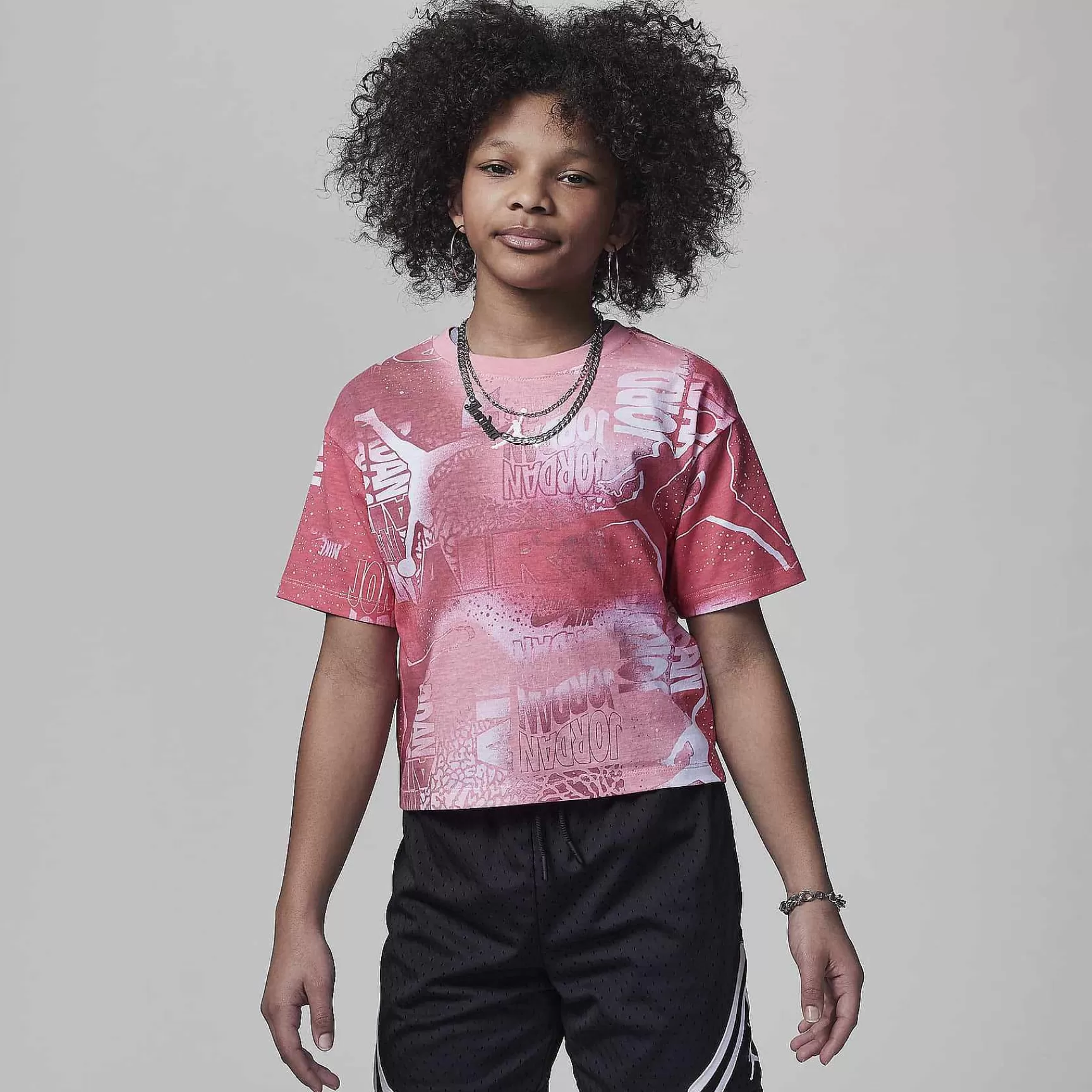 Nike Jordan Essentials New Wave T-Shirt Met Allover Print -Kinderen Jordanie