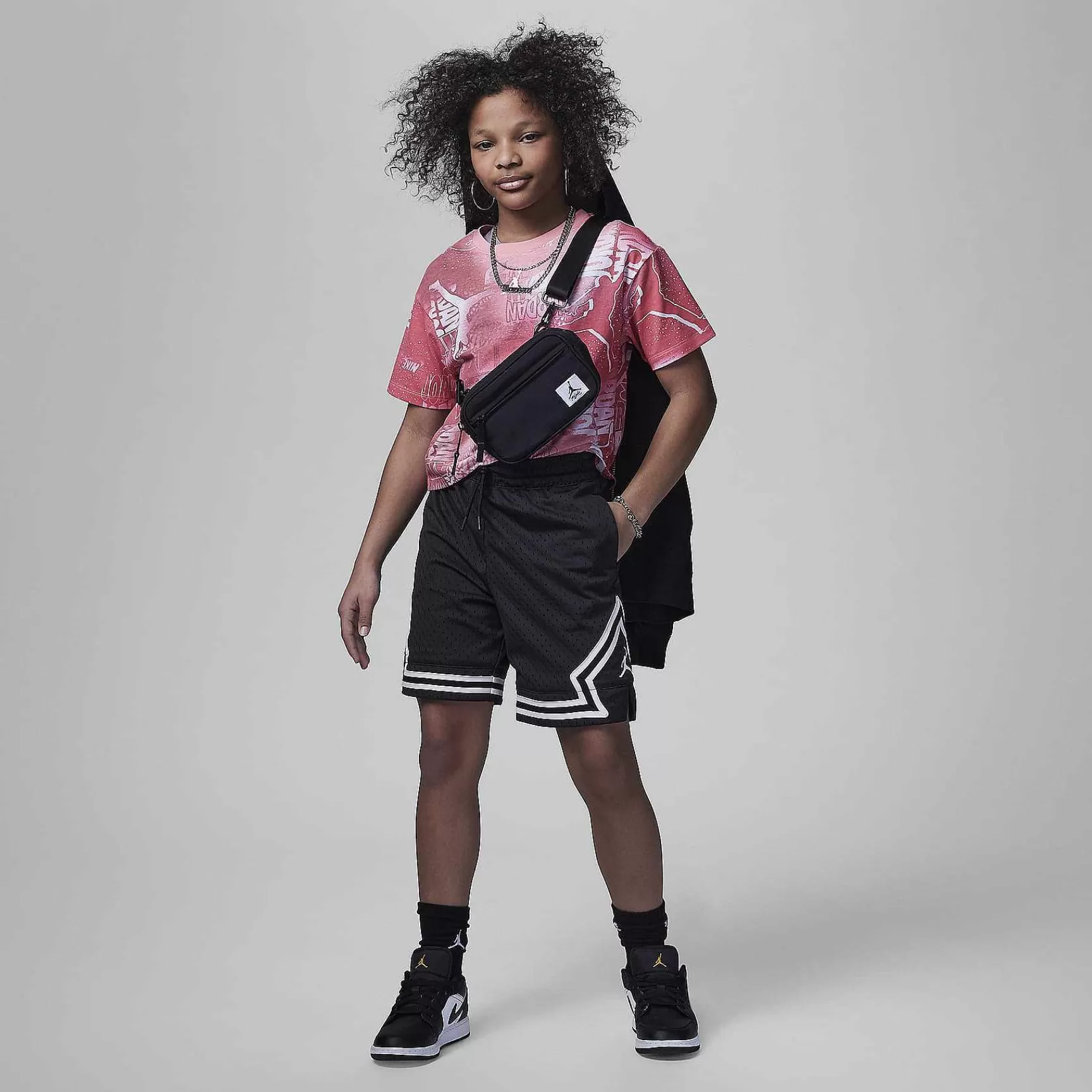 Nike Jordan Essentials New Wave T-Shirt Met Allover Print -Kinderen Jordanie