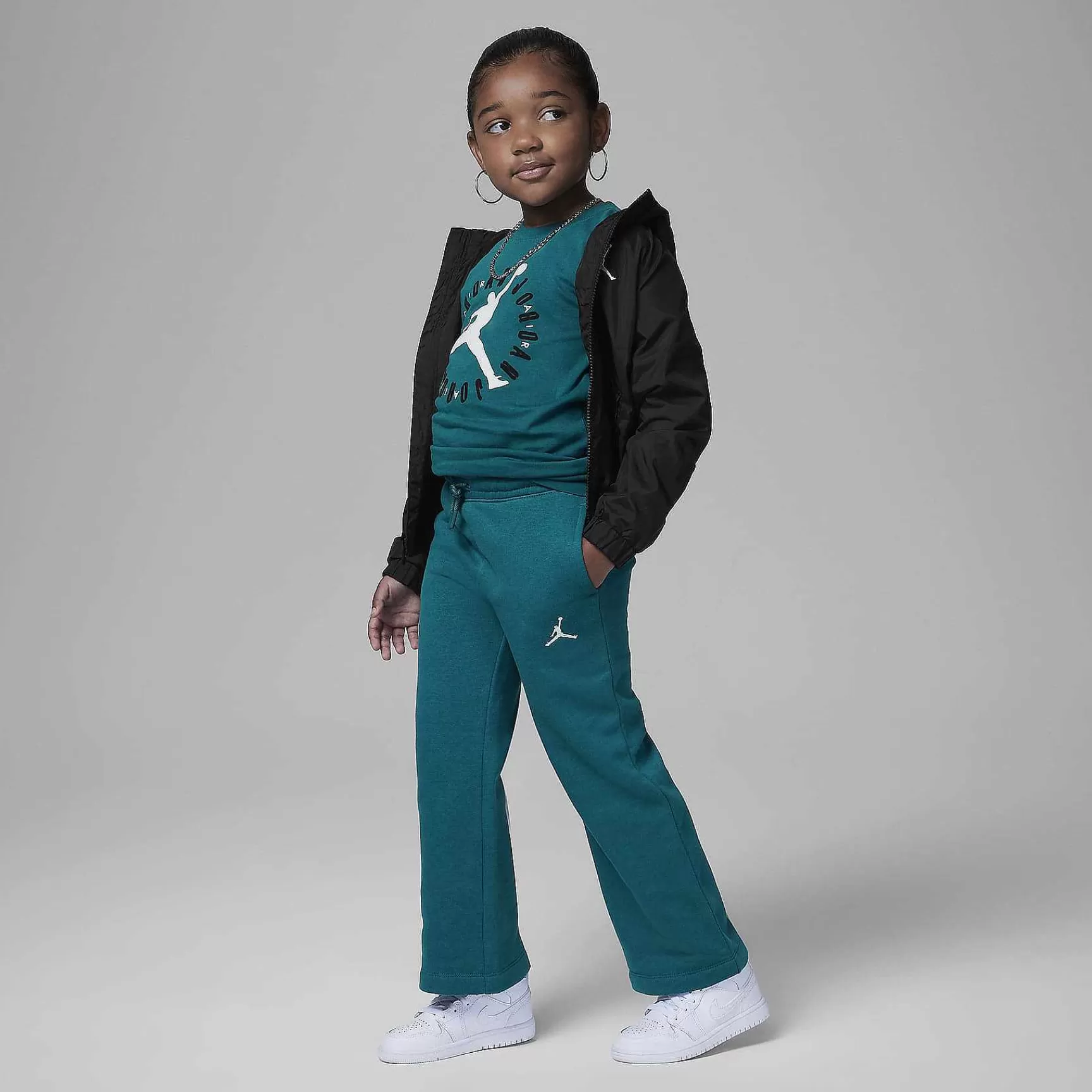 Nike Jordan Icon Play Broek Met Wijde Pijpen -Kinderen Jordanie