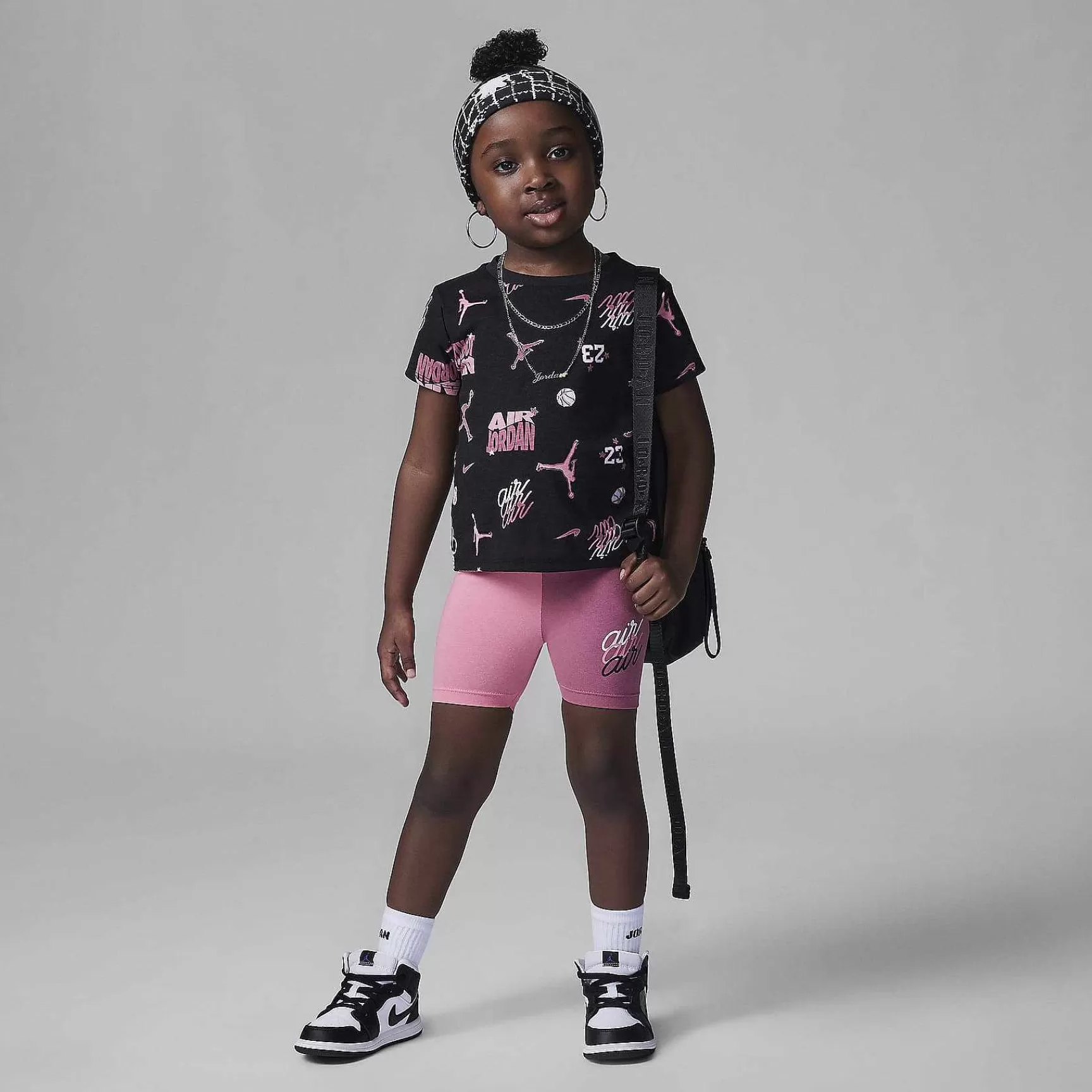 Nike Jordan Icon Play Fietsshortset Met Print -Kinderen Jordanie