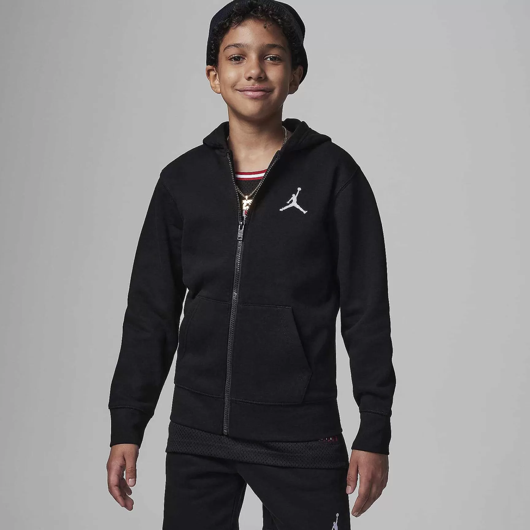 Nike Jordan Mj Essentials Hoodie Met Volledige Ritssluiting -Kinderen Hoodies En Sweatshirts