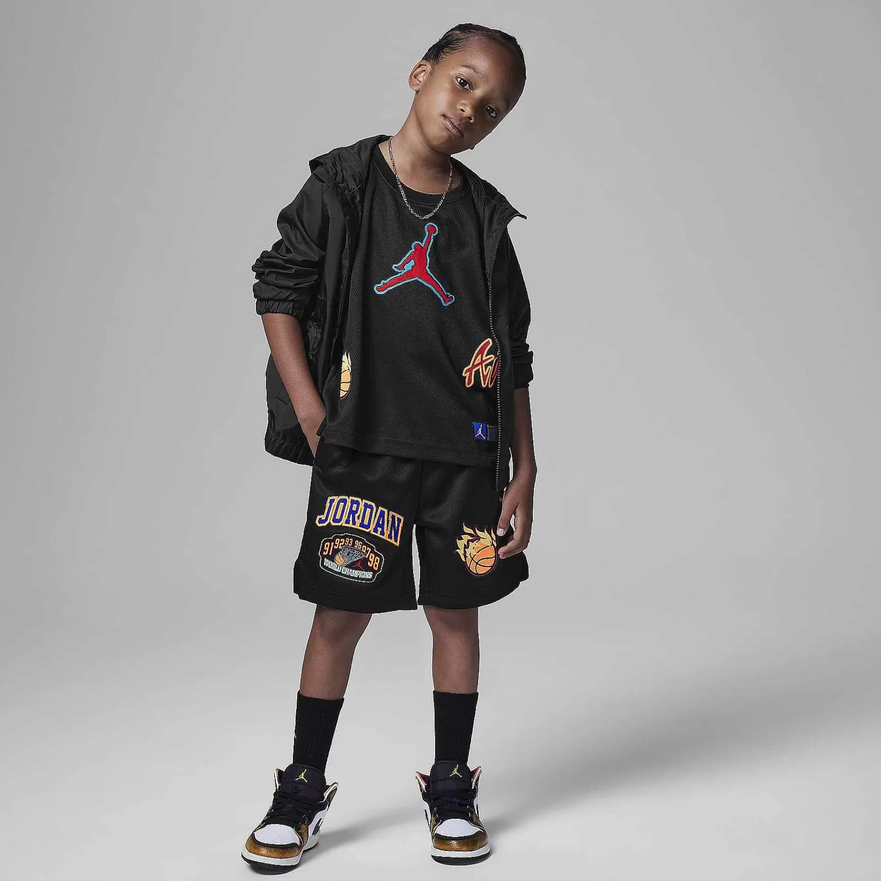 Nike Jordan Patch Pack-Shirt -Kinderen Bijpassende Sets