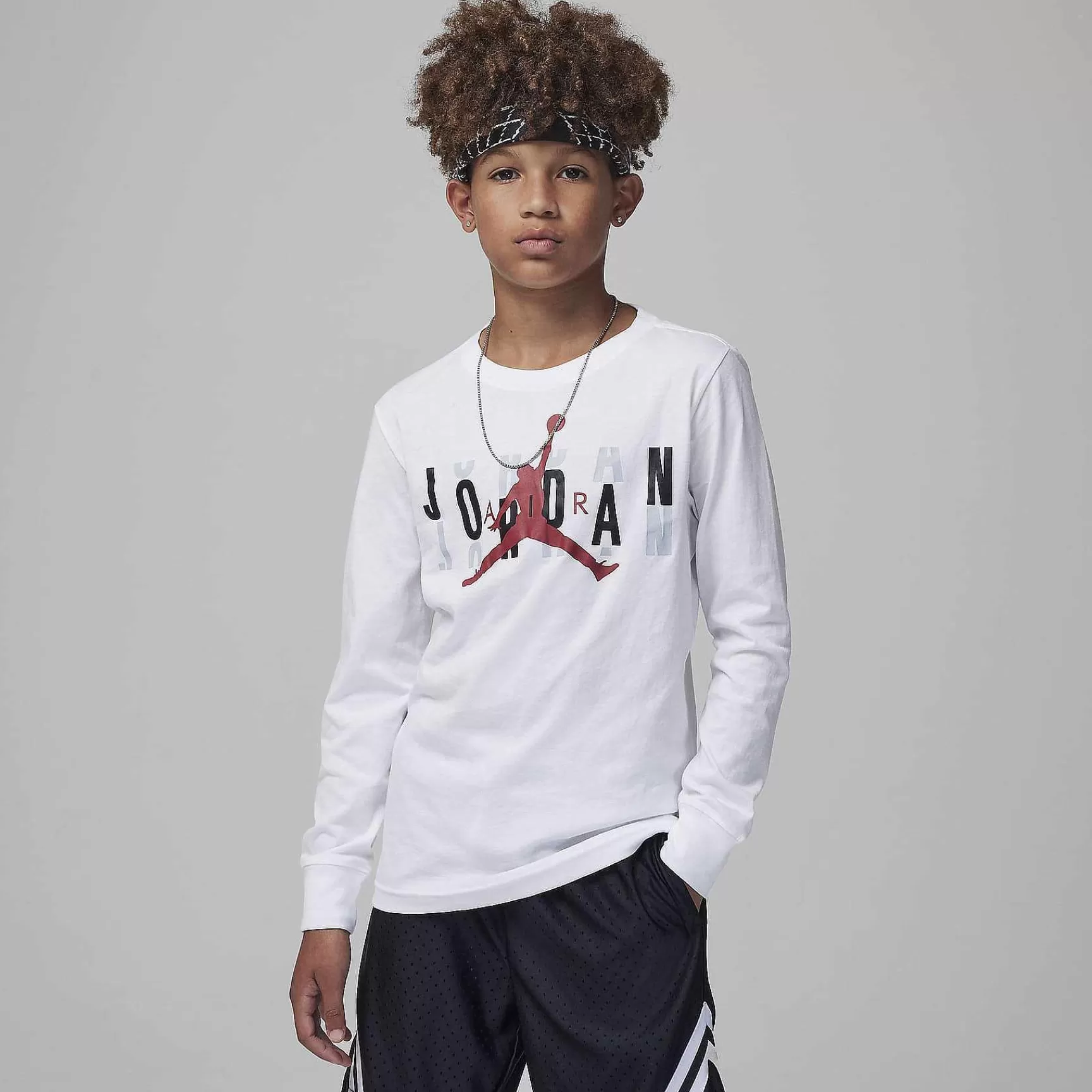 Nike Jordan Scramble T-Shirt Met Lange Mouwen -Kinderen Jordanie