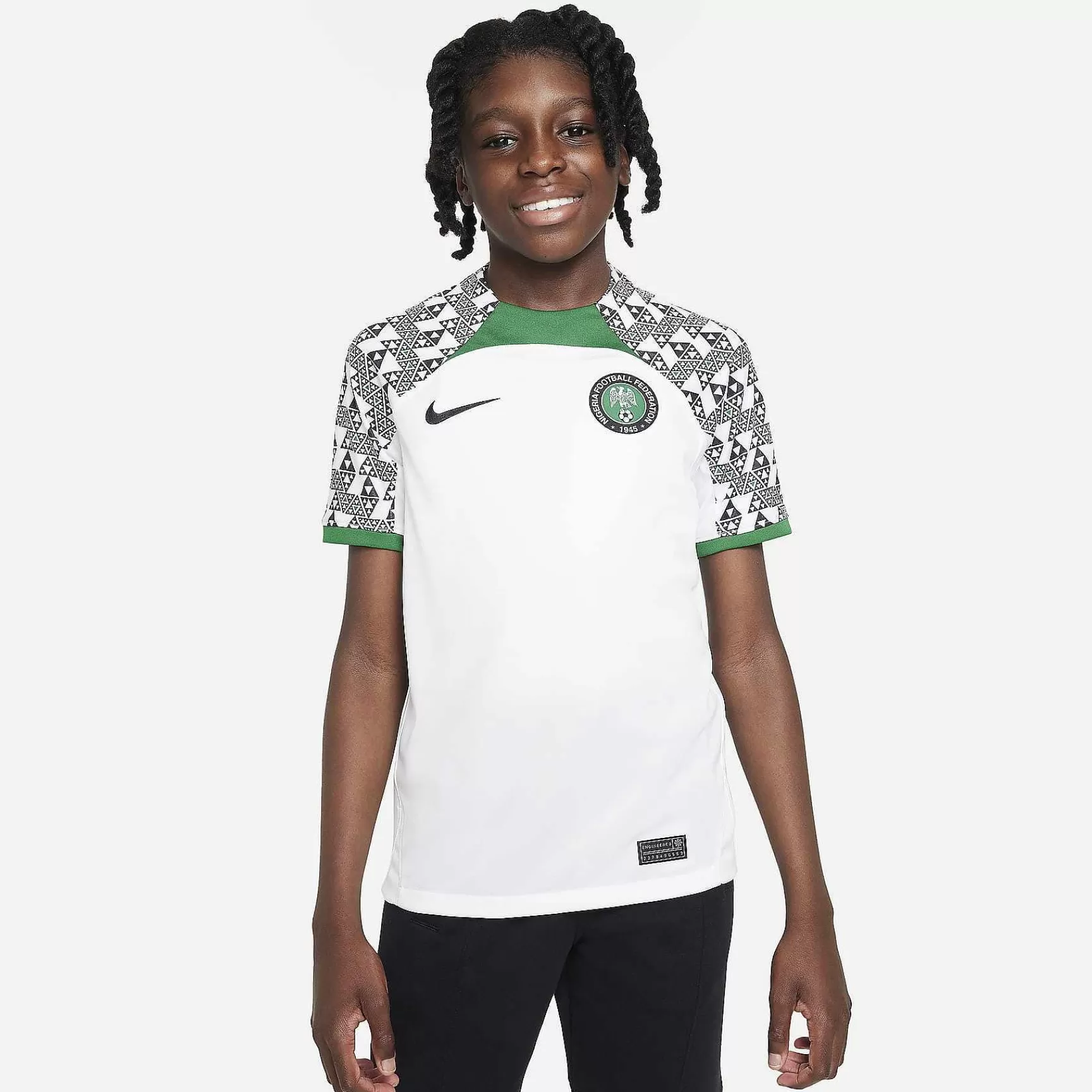 Nike Nigeria 2022/23 Stadion Uit -Kinderen Tops En T-Shirts