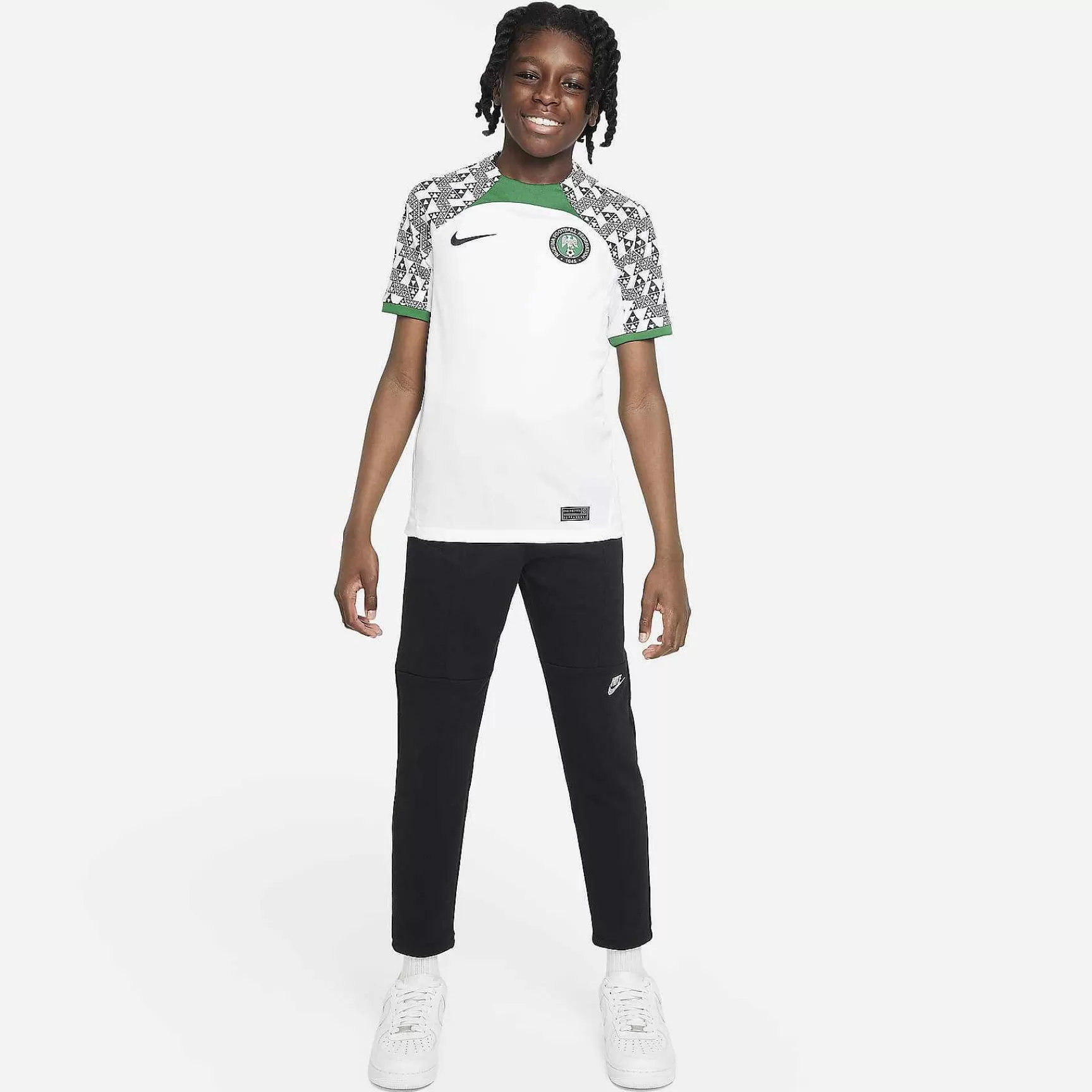 Nike Nigeria 2022/23 Stadion Uit -Kinderen Tops En T-Shirts