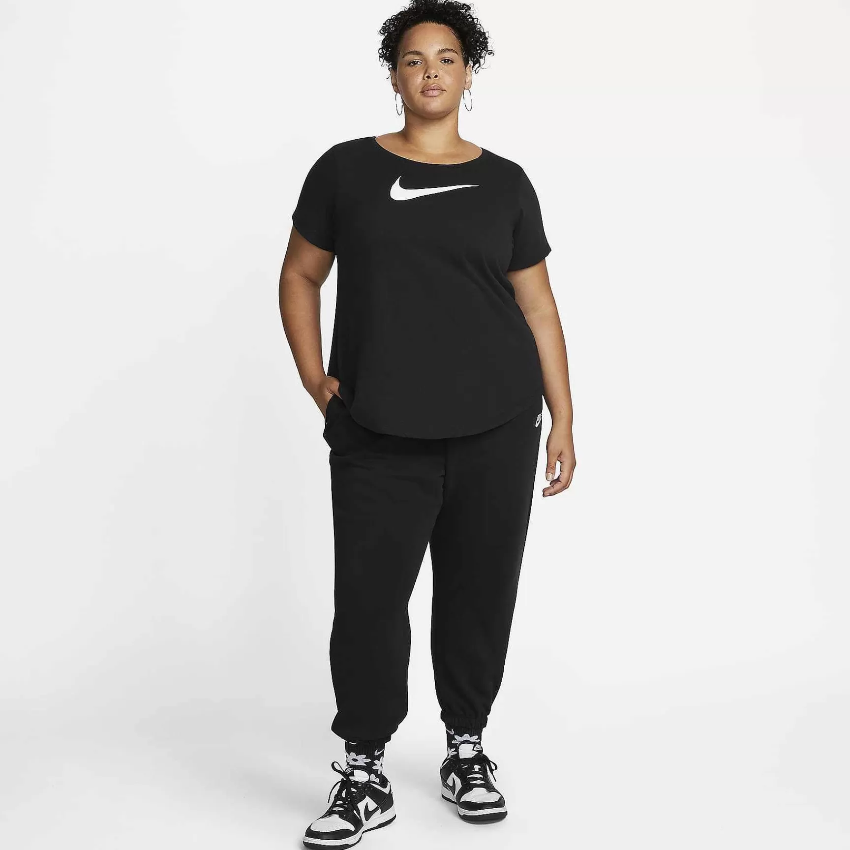 Nike Dri-Fit-Swoosh -Vrouwen Grote Maat