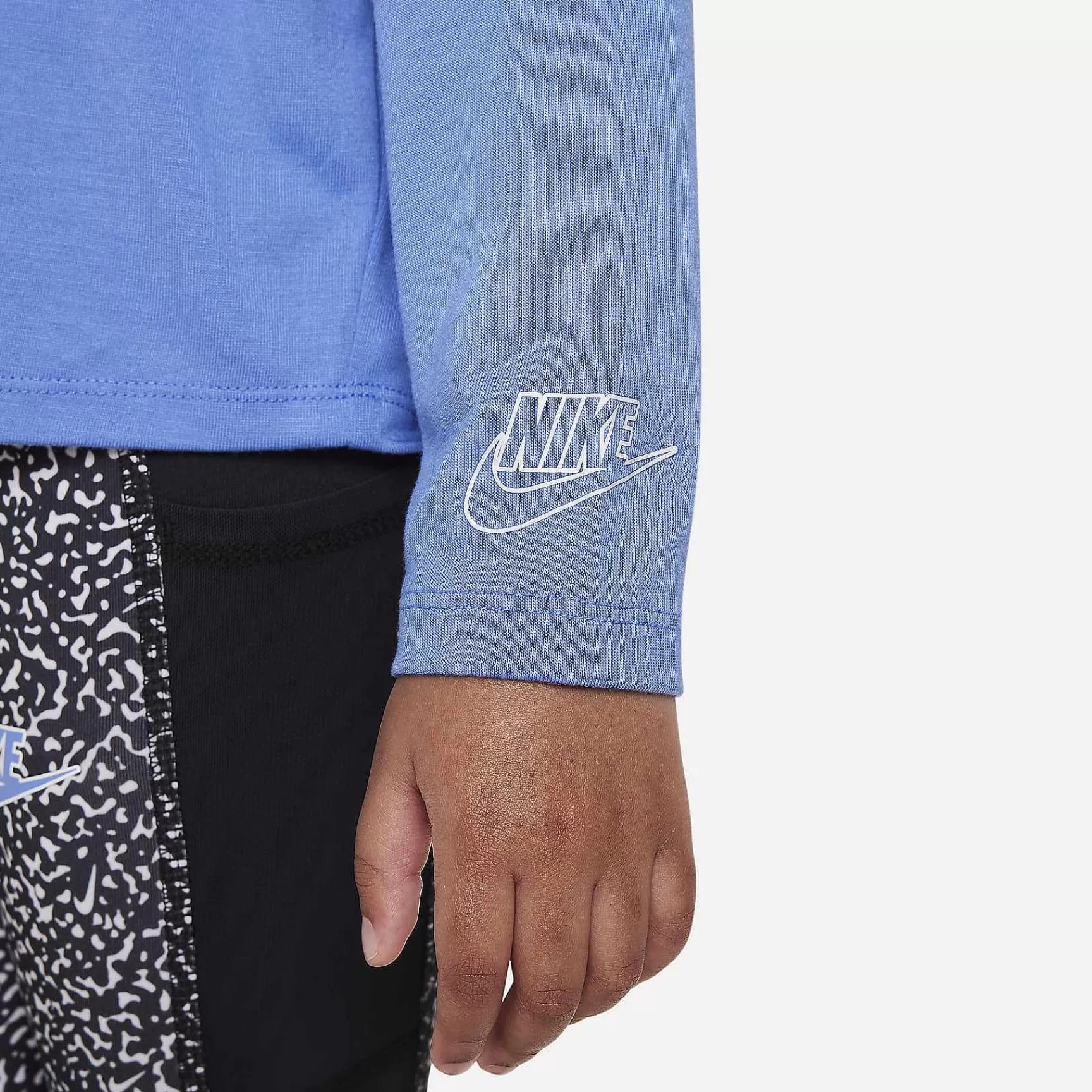 Nike Gebreide Top Met Lange Mouwen En Notebookprint -Kinderen Tops En T-Shirts