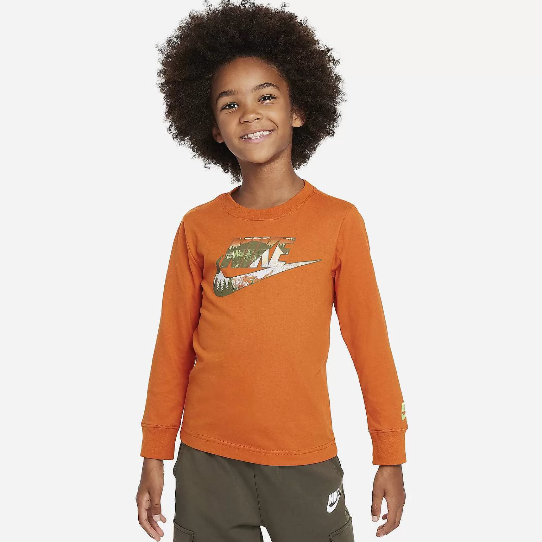 Nike Snowscape Futura T-Shirt Met Lange Mouwen -Kinderen Tops En T-Shirts