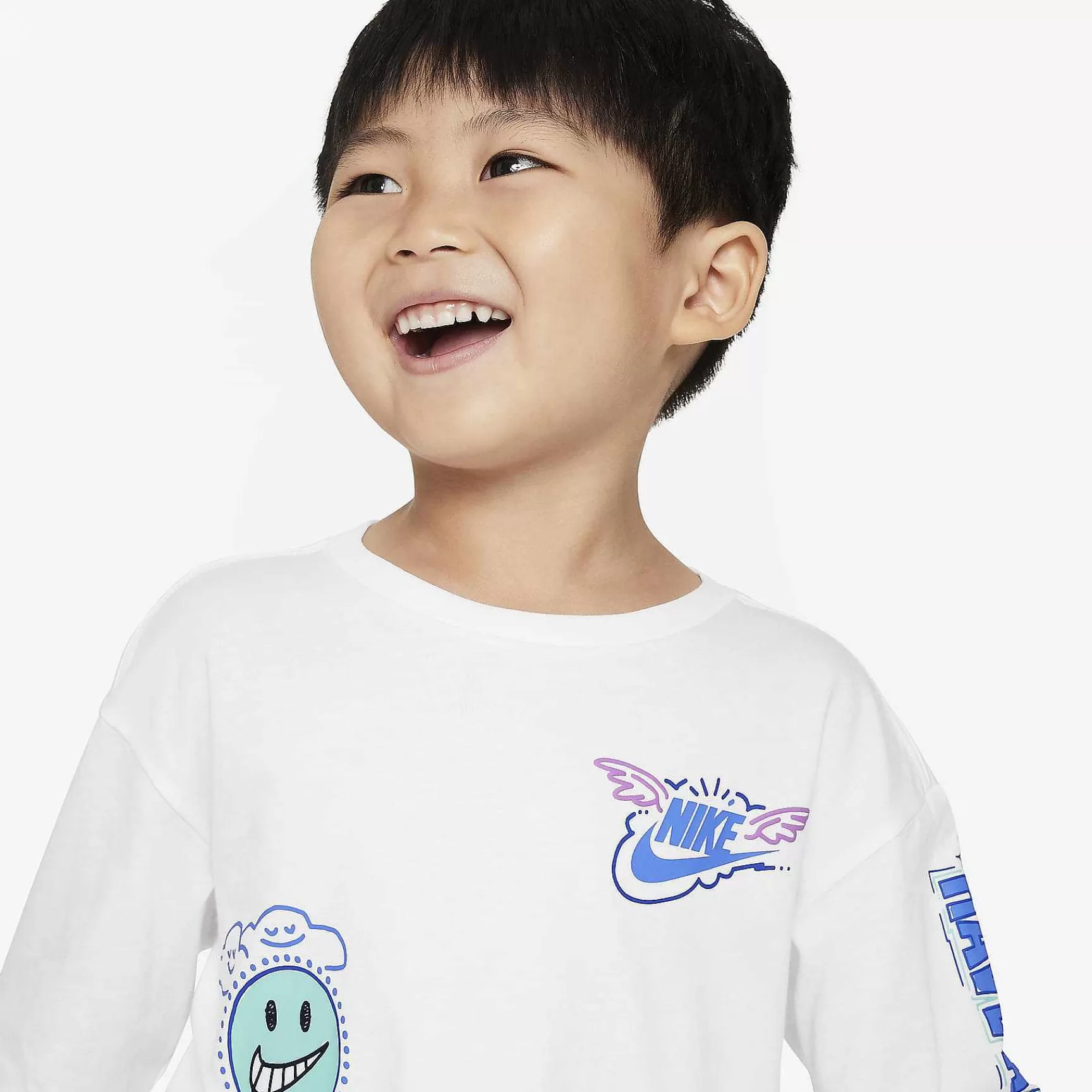 Nike Sportswear 'Art Of Play' Relaxed T-Shirt Met Lange Mouwen -Kinderen Tops En T-Shirts