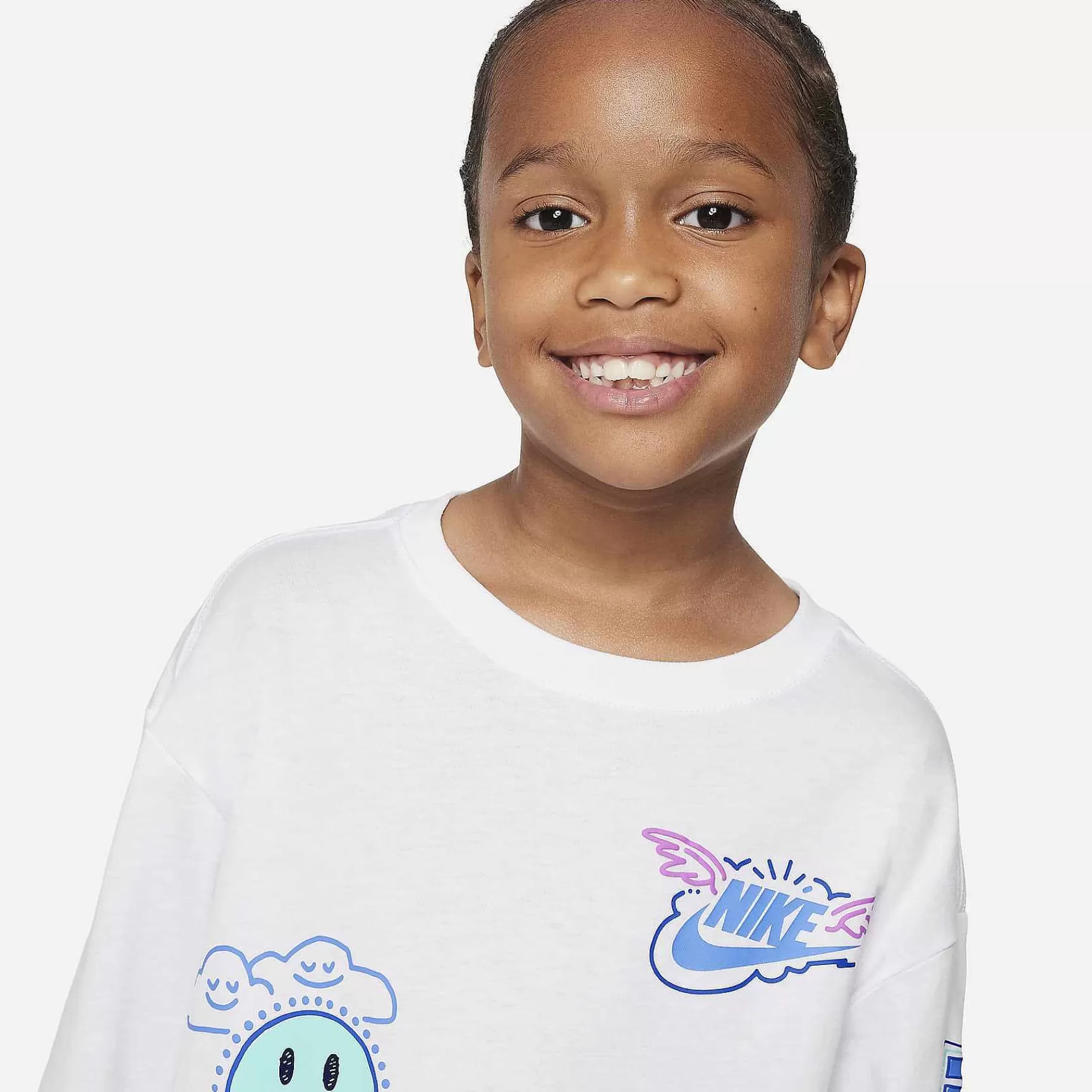 Nike Sportswear 'Art Of Play' Relaxed T-Shirt Met Lange Mouwen -Kinderen Tops En T-Shirts