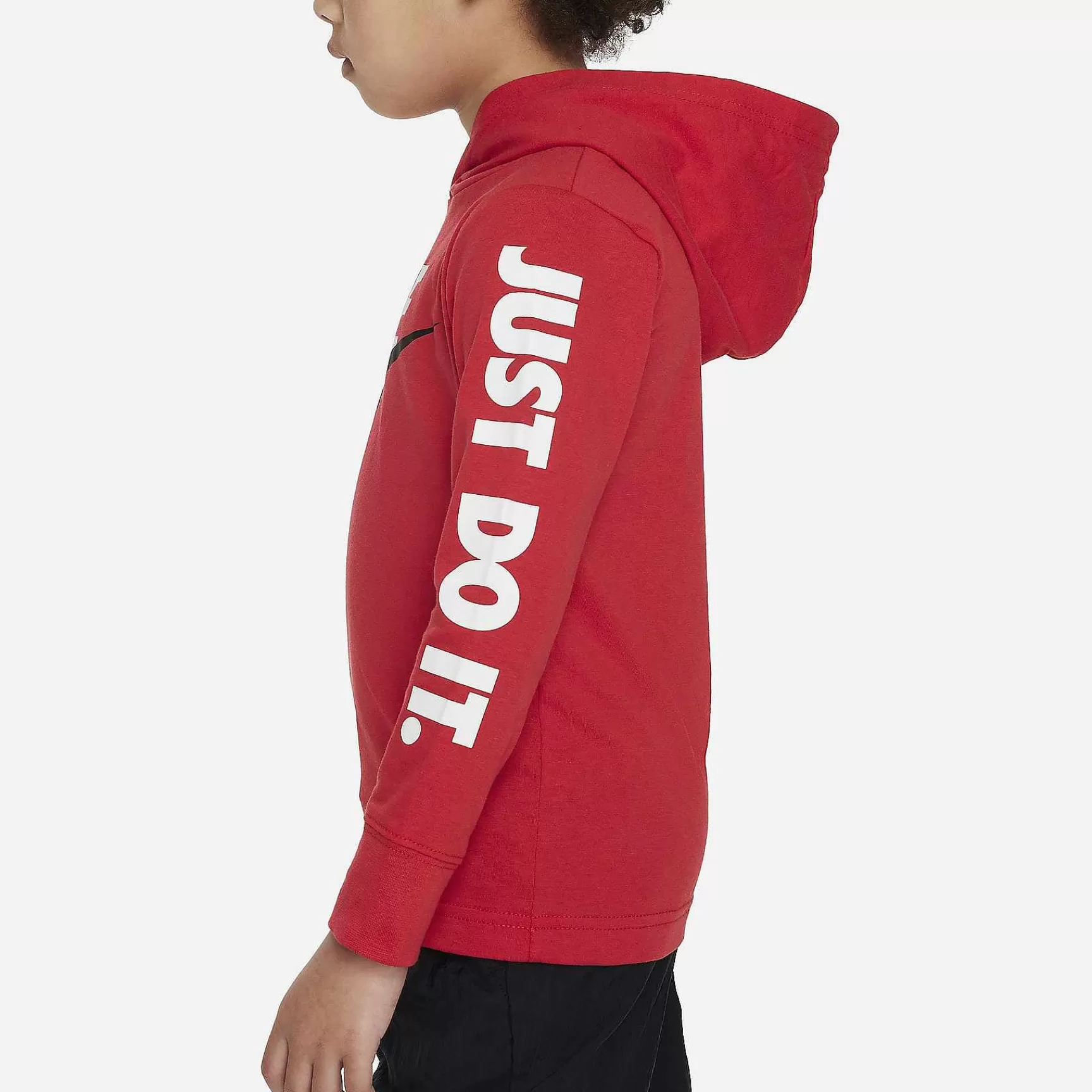 Nike Sportswear Futura T-Shirt Met Lange Mouwen En Capuchon -Kinderen Tops En T-Shirts